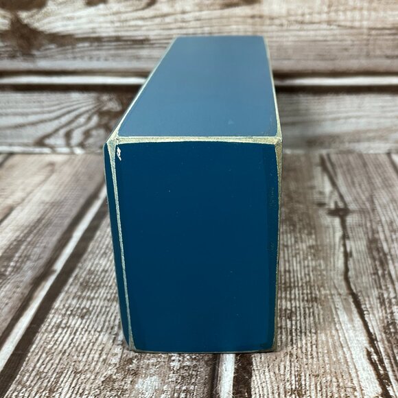 QUESTIONABLES Blue Wooden Sign Plaque Box Math Didn't Use Algebra Once 6.5" - Picture 4 of 6